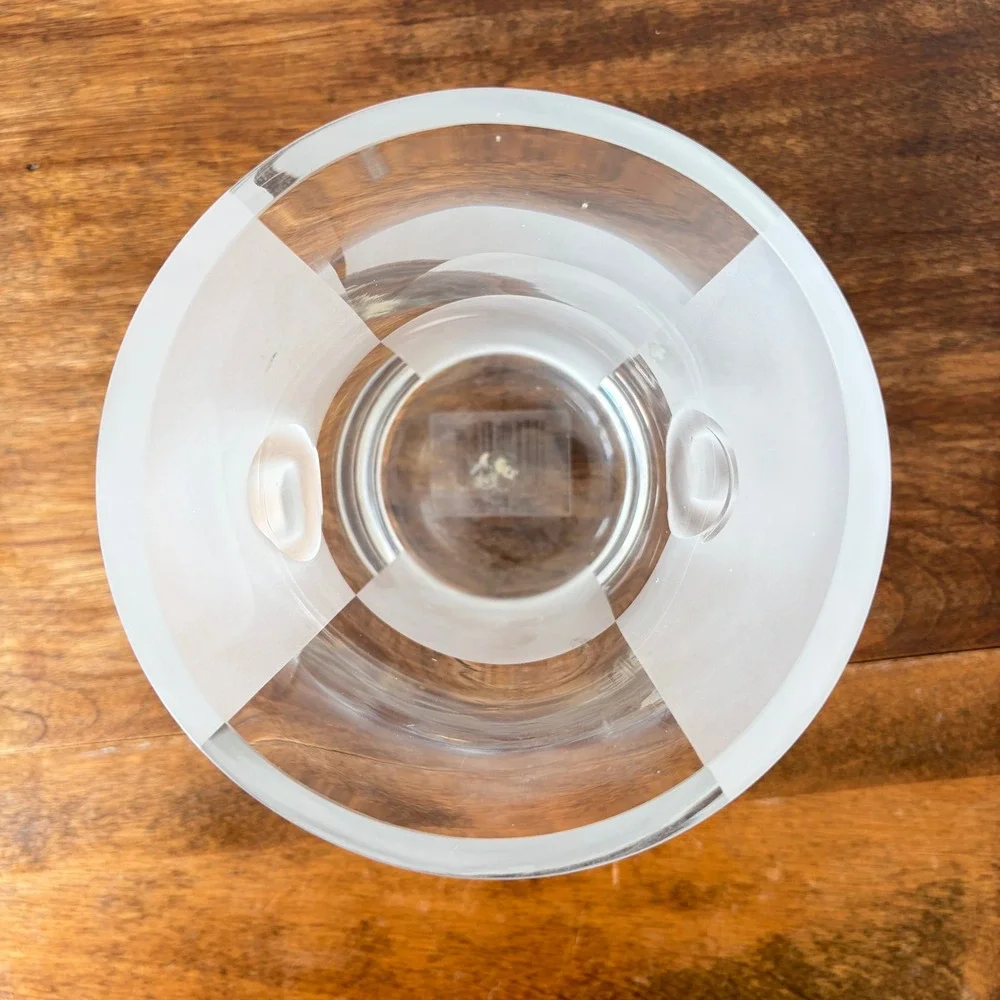 Nautica‎ Glassware Frost Block Clear Small Ice Bucket